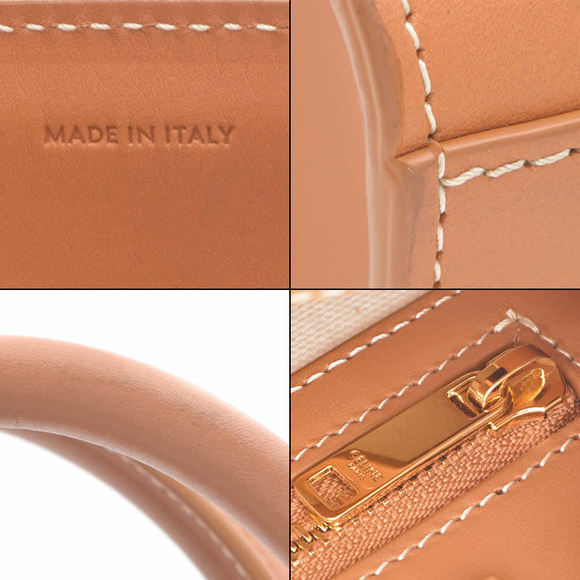 Celine Small Birdie Calcabas Cotton Calfskin Natural Tan - Picture 6 of 6